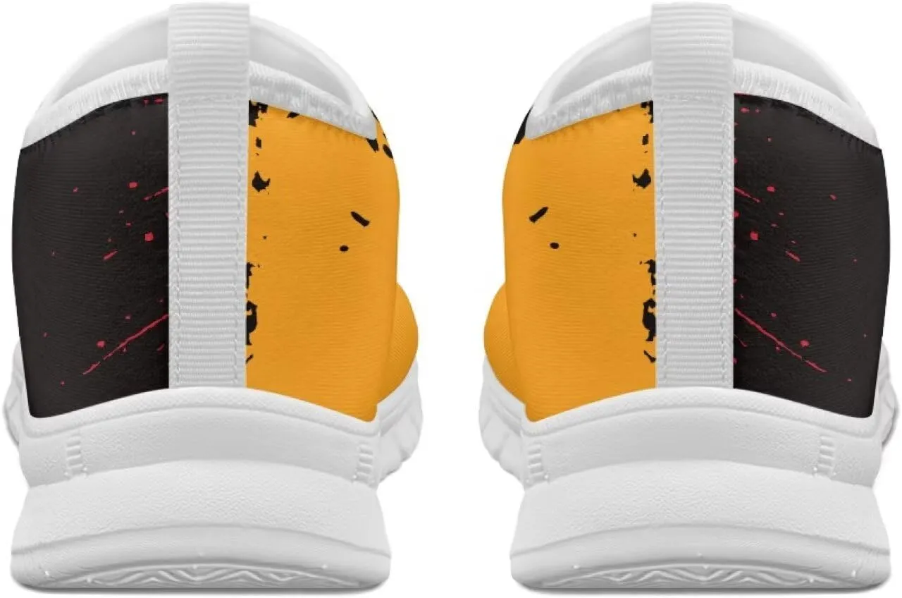 Men's Running Shoes Lightweight Breathable Walking Sneakers EVA Fashion Non Slip Athletic Shoe for Fitness Workout Size 5-14 White Sole