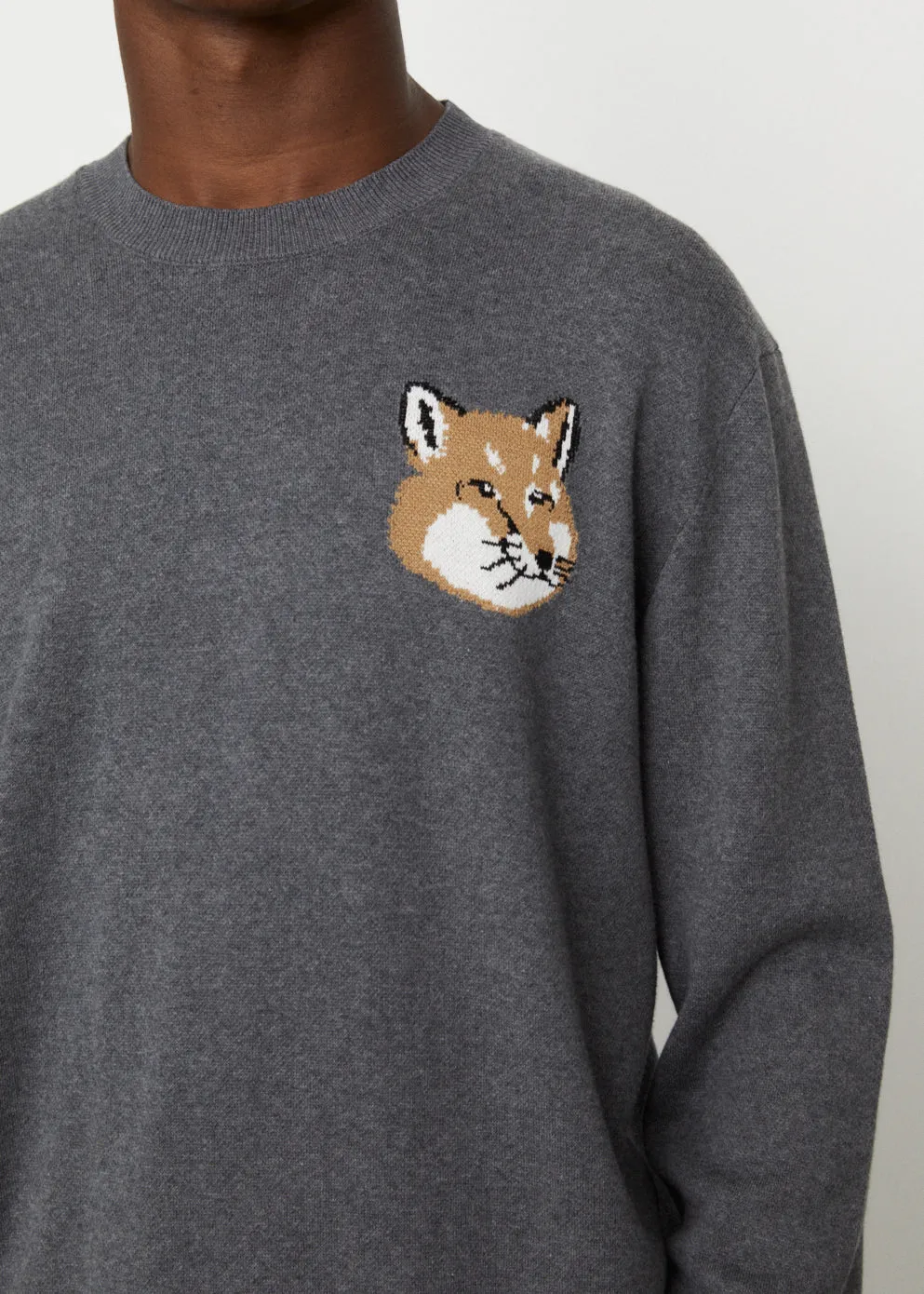 Mini Fox Head Intarsia Comfort Jumper
