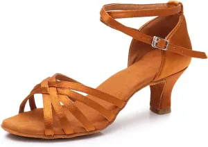 MSMAX Women's Practice Ballroom Dancing Shoes Indoor Performance Latin Dance Shoes for Woman