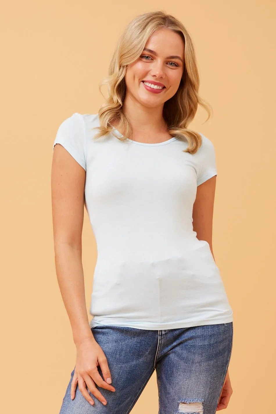 NATALIE SOLID T-SHIRT