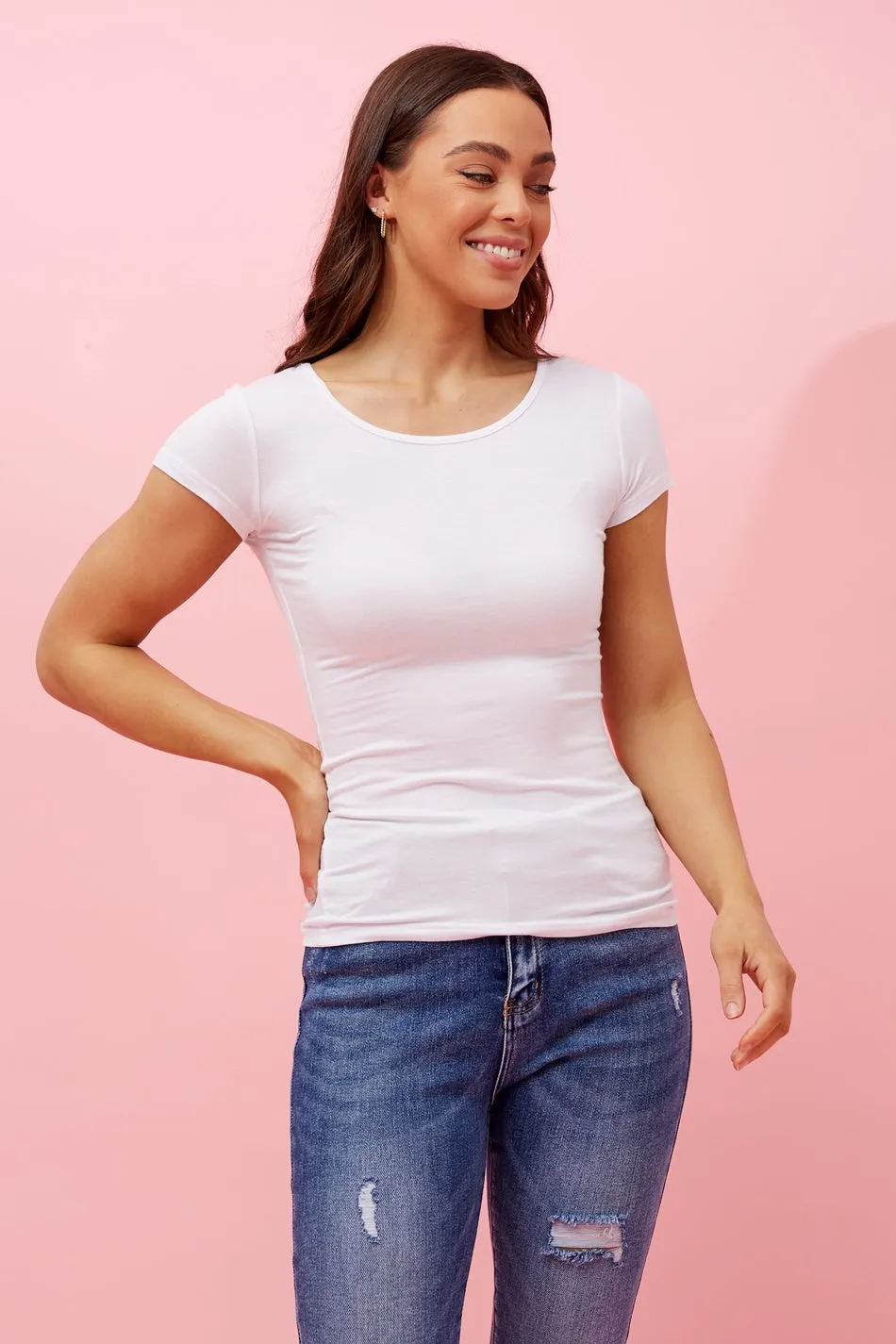 NATALIE SOLID T-SHIRT