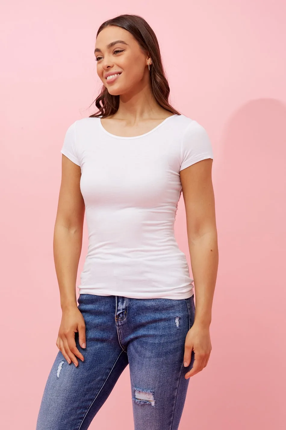 NATALIE SOLID T-SHIRT