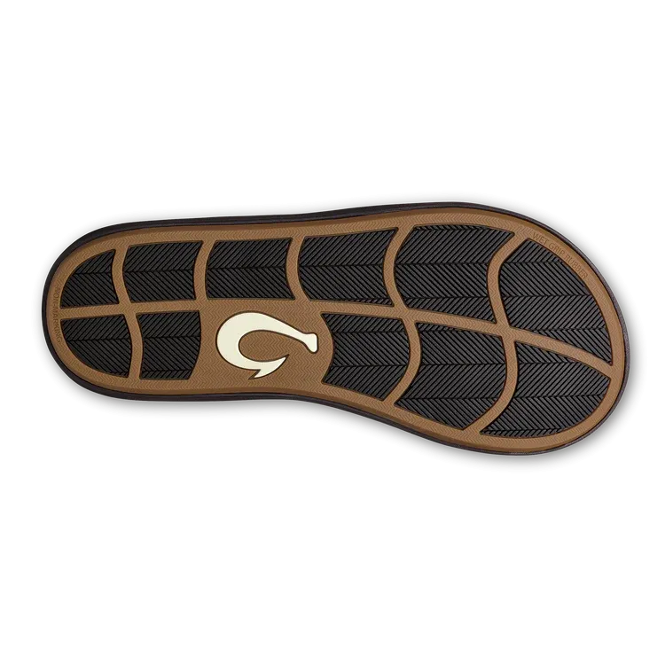 Olukai Ki‘i Lava Rock/Bold Blue Men’s Lightweight Beach Sandals
