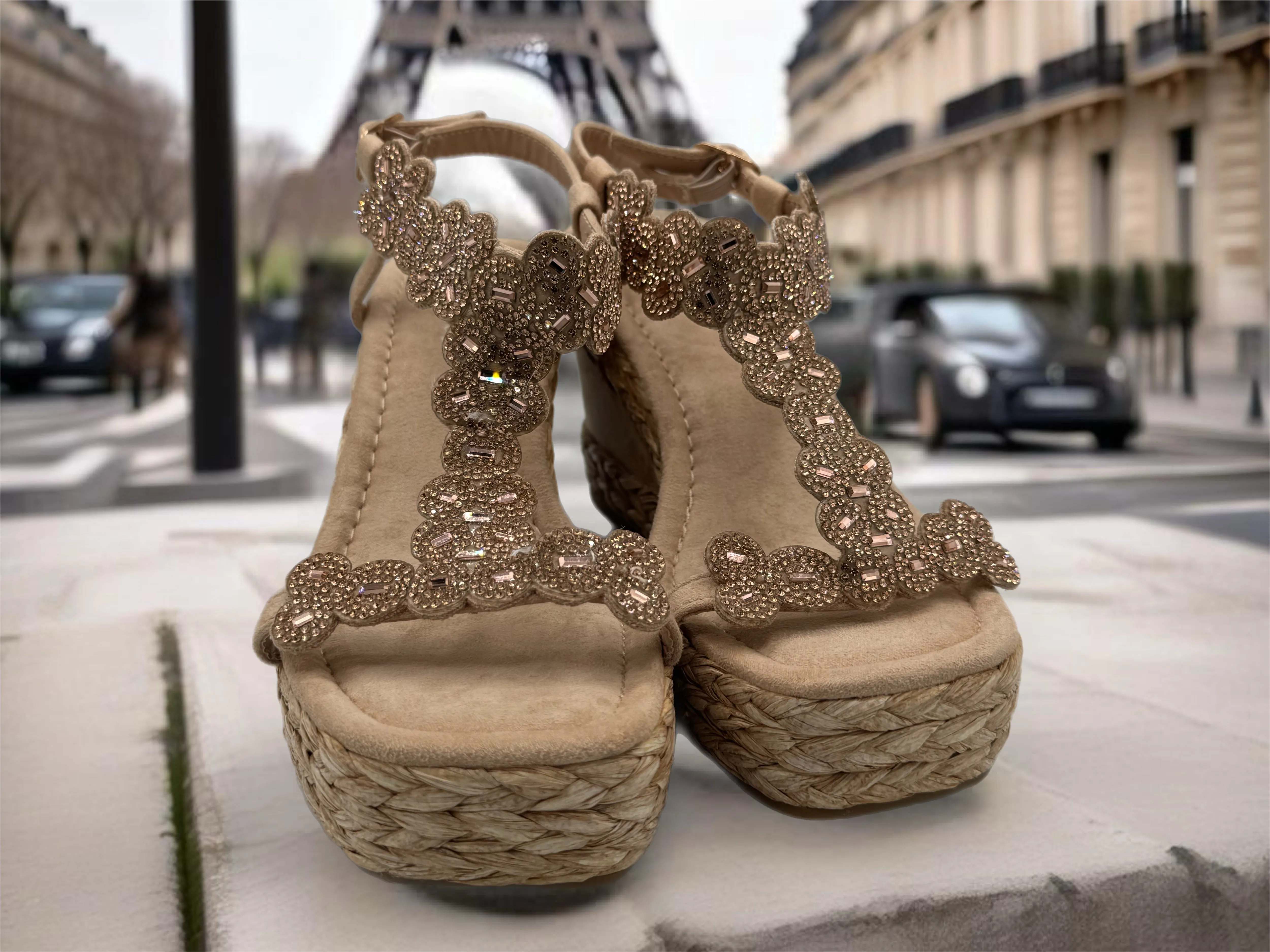 Paris wedges - beige