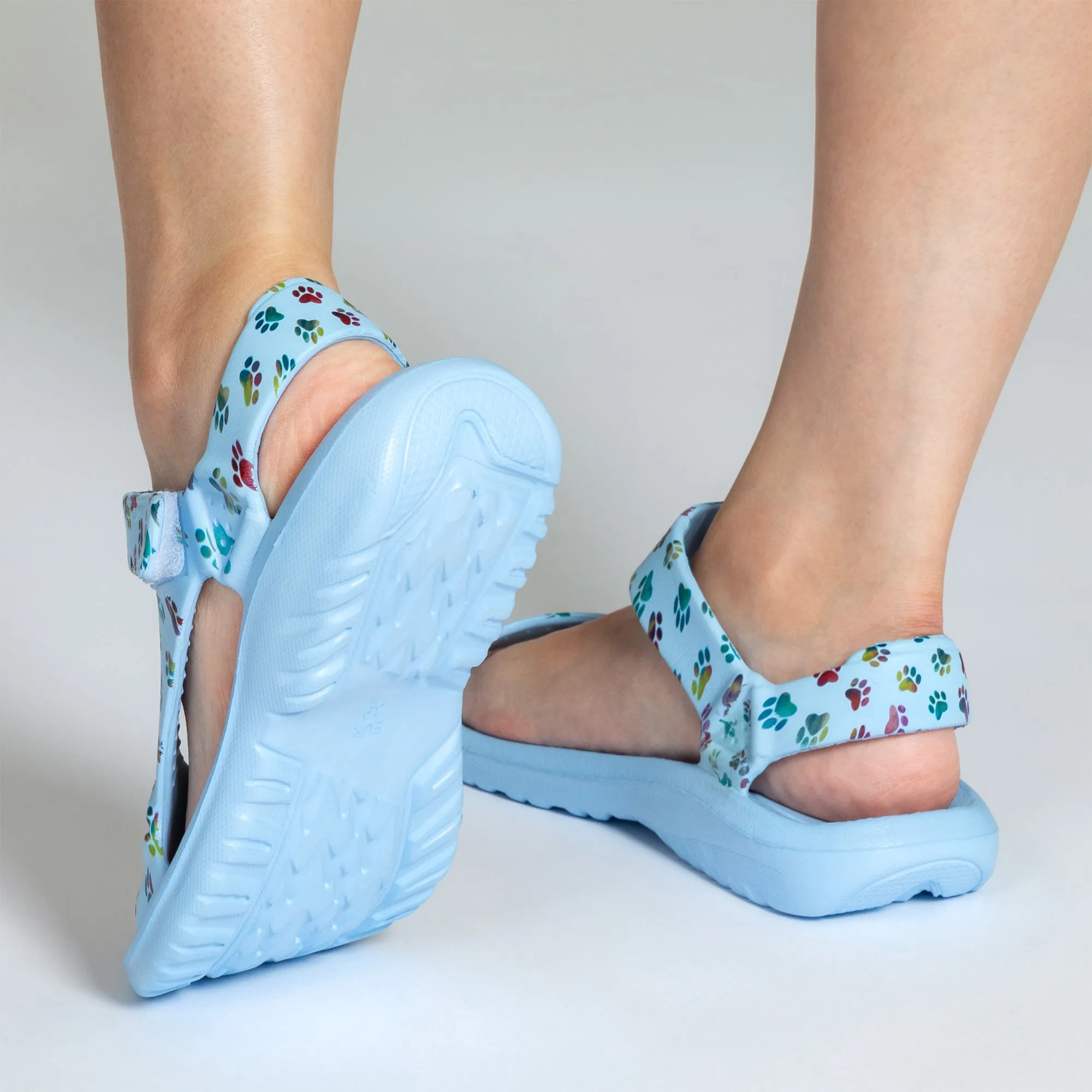 Paw Print Lightweight Anywhere Sandals