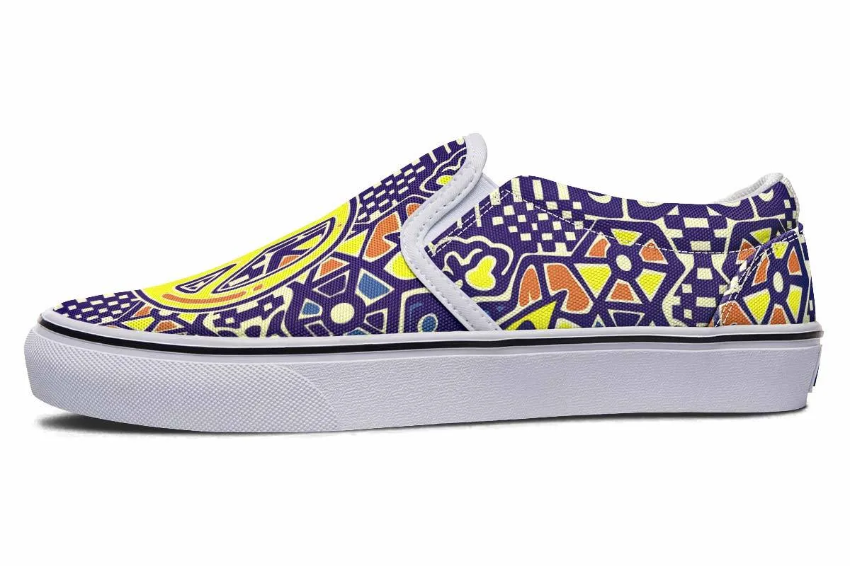Peace Abstract Checkered Yellow