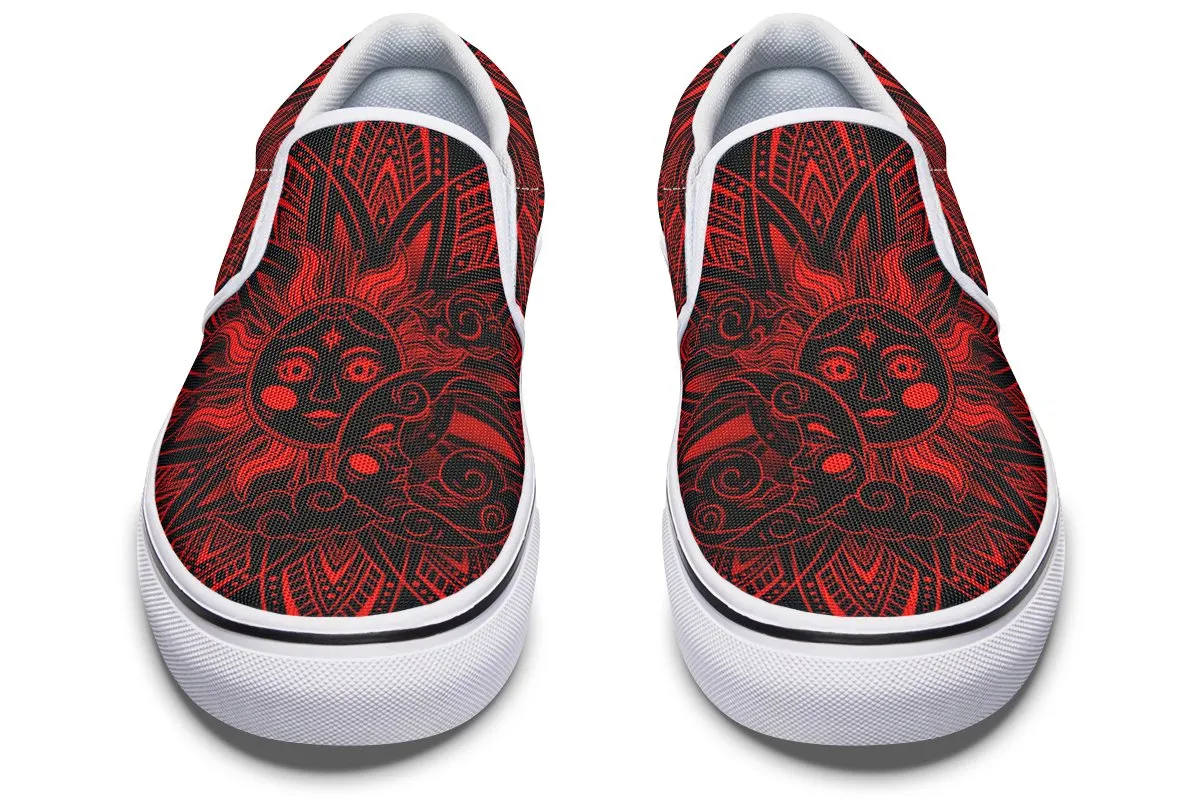 Red Sun Moon Mandala
