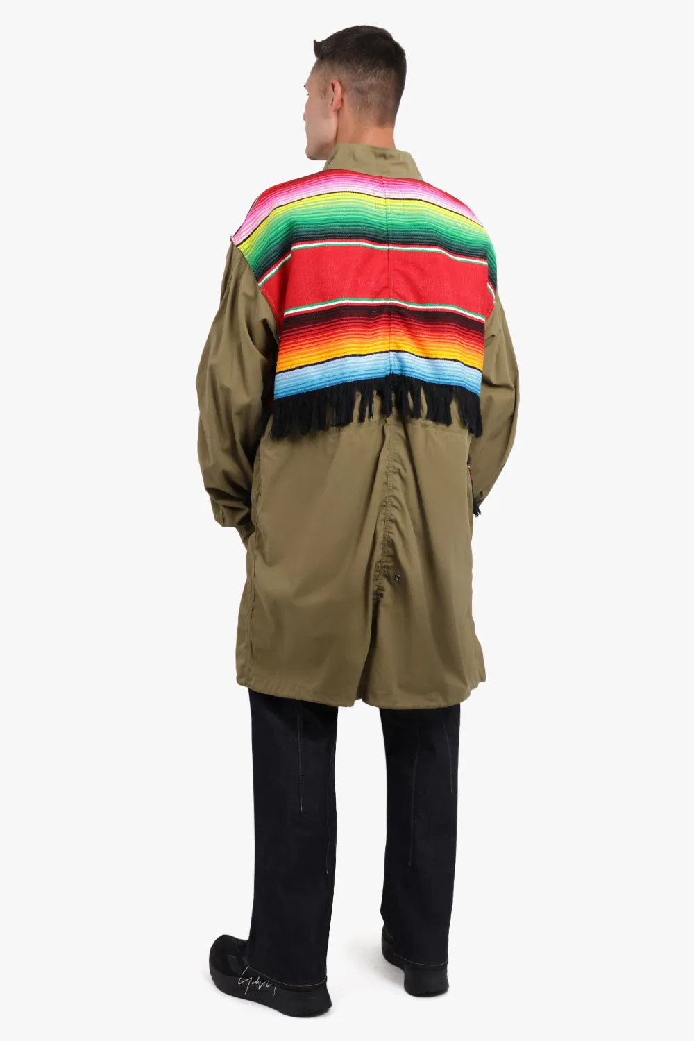 RELAXED PARKER JACKET WITH STRIPE OVERLAY
