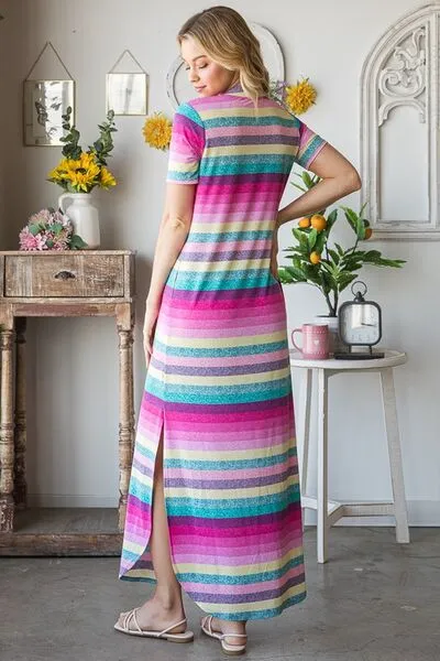 Relaxed Vibes Striped Maxi Dress