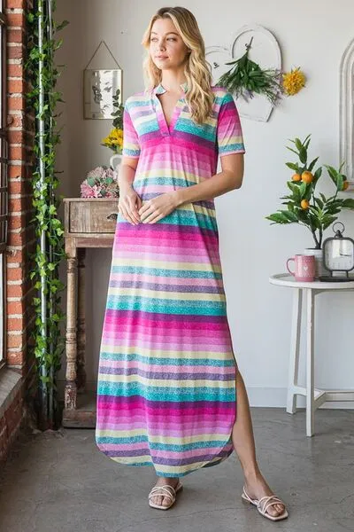 Relaxed Vibes Striped Maxi Dress