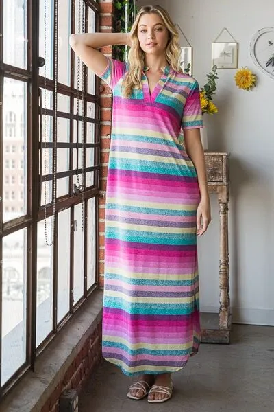 Relaxed Vibes Striped Maxi Dress