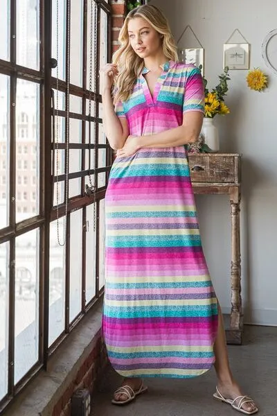 Relaxed Vibes Striped Maxi Dress