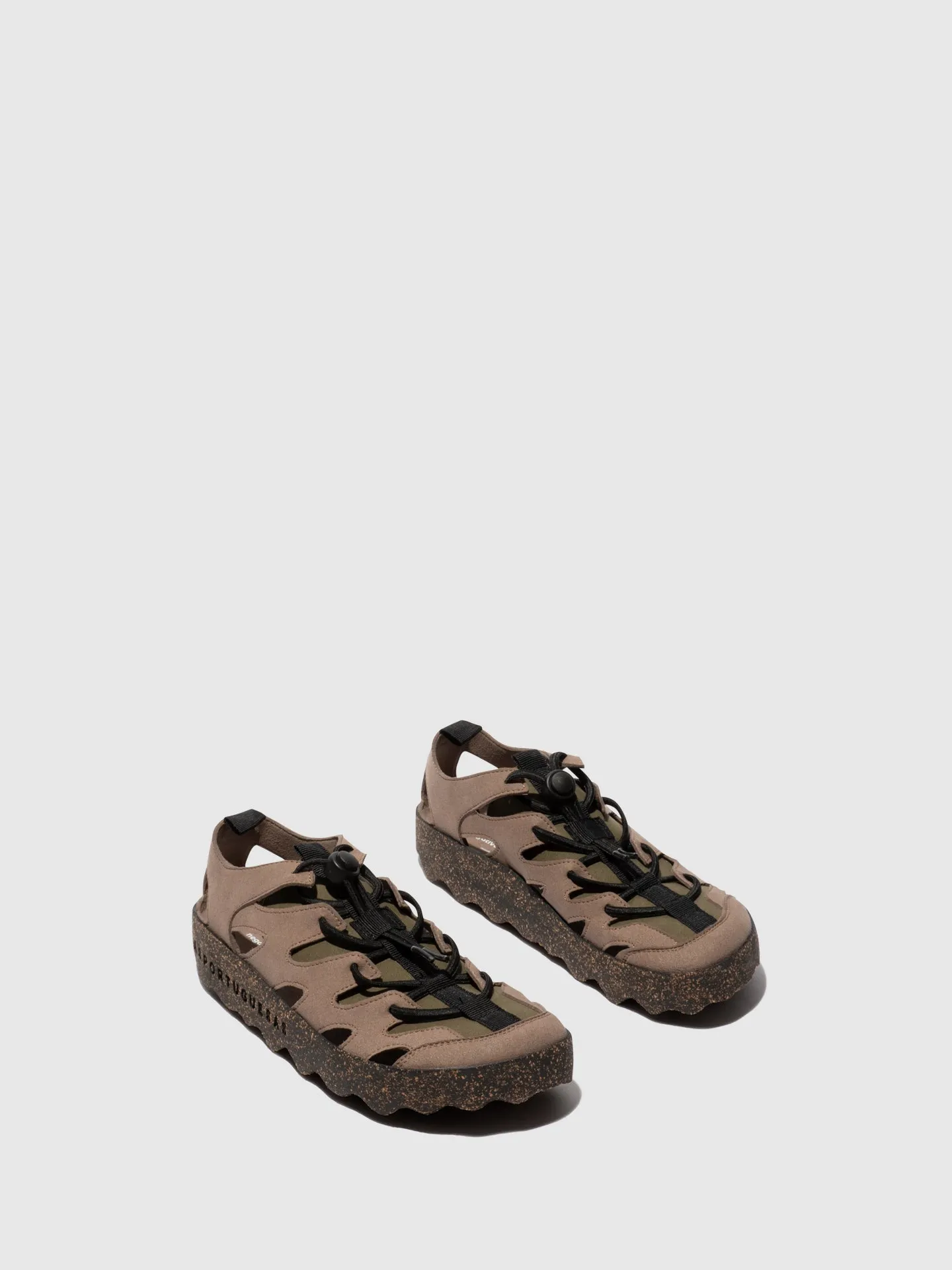 Round Toe Trainers CURE 2 M TAUPE