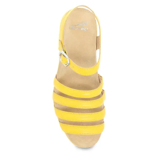 Roxie Strappy Bright Sandal in Yellow