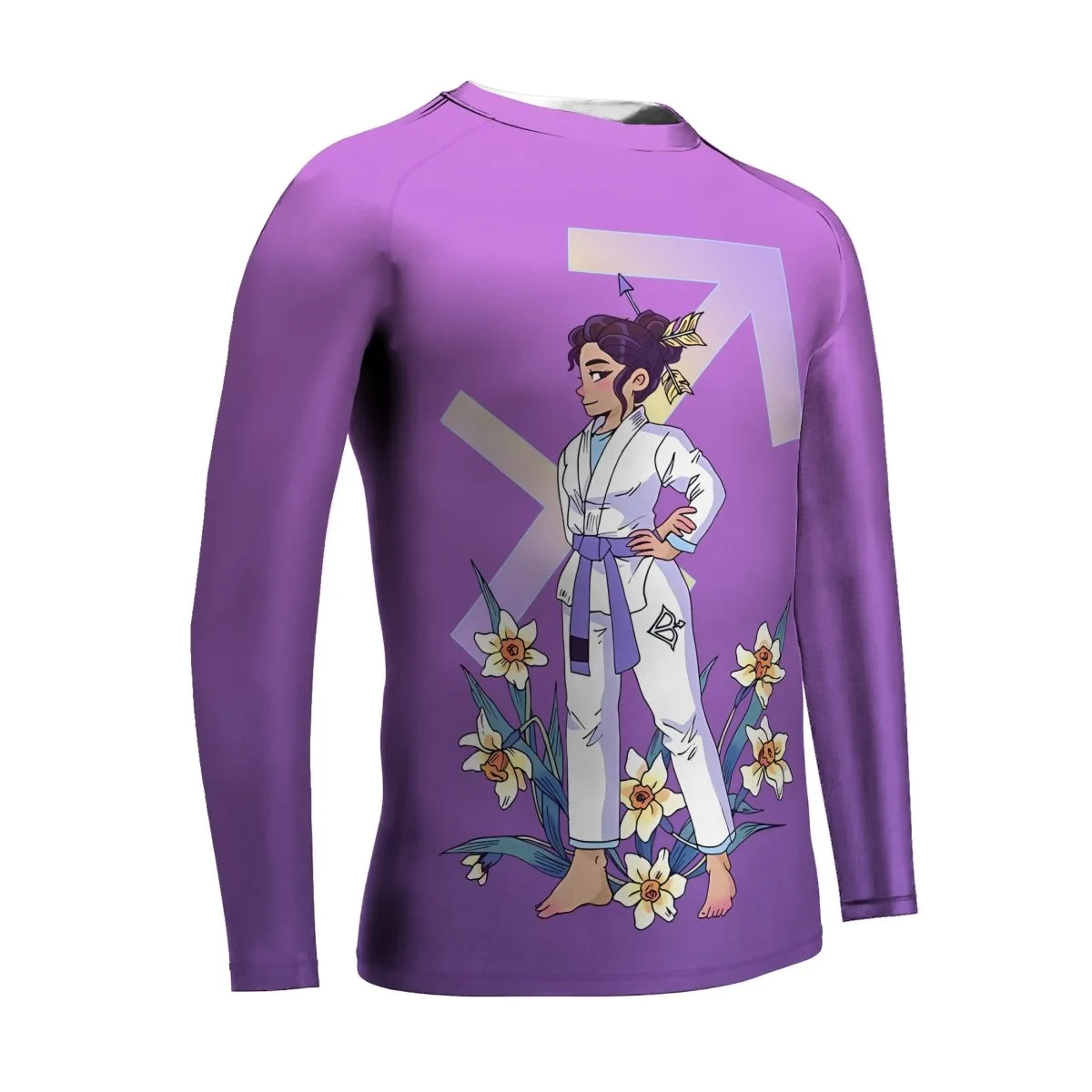 Sagittarius Zodiac Mom Kids Rash Guard