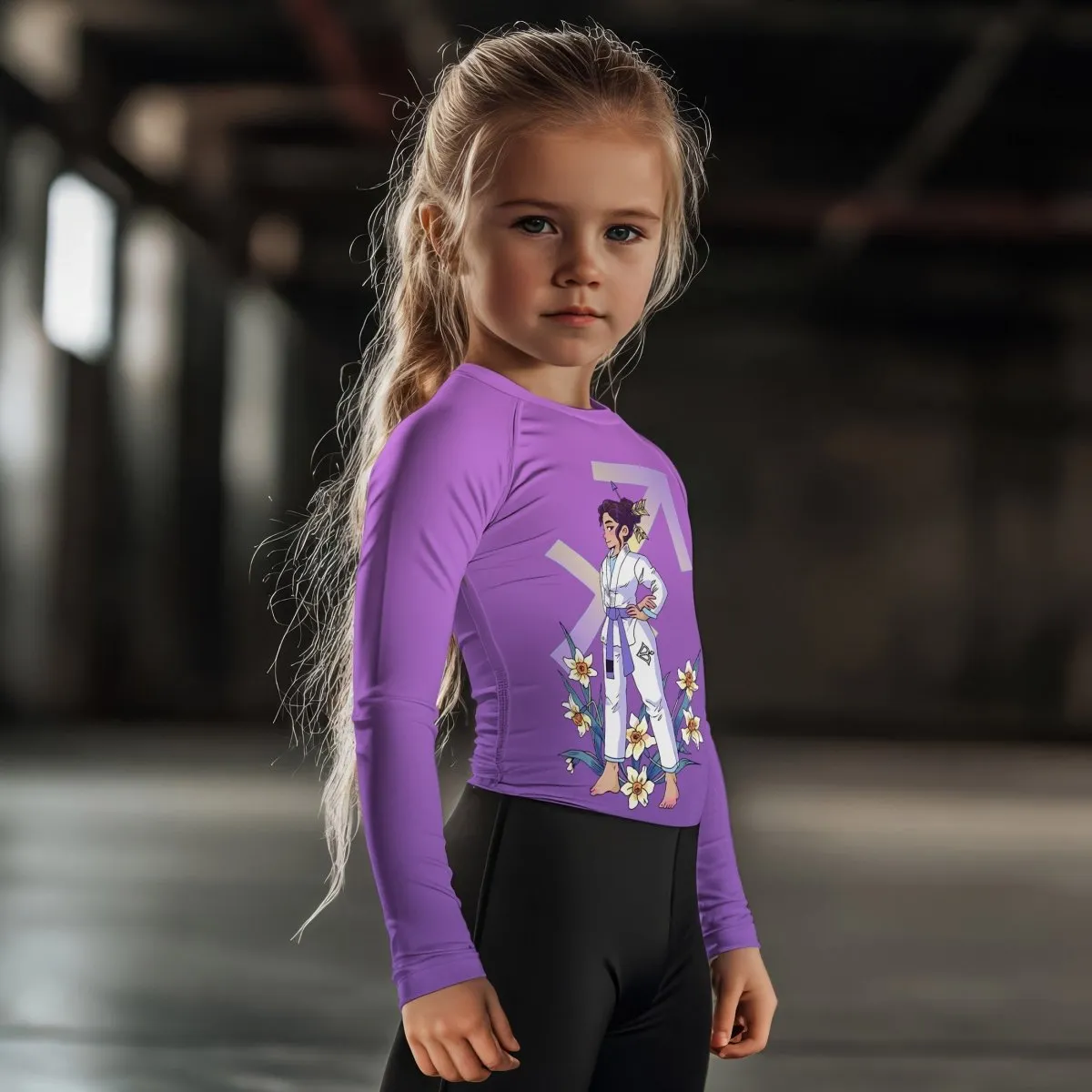 Sagittarius Zodiac Mom Kids Rash Guard