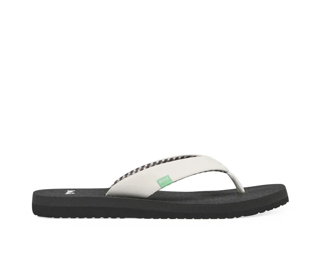 Sanuk Yoga Mat White Slip On Lightweight Cushioned Sandals