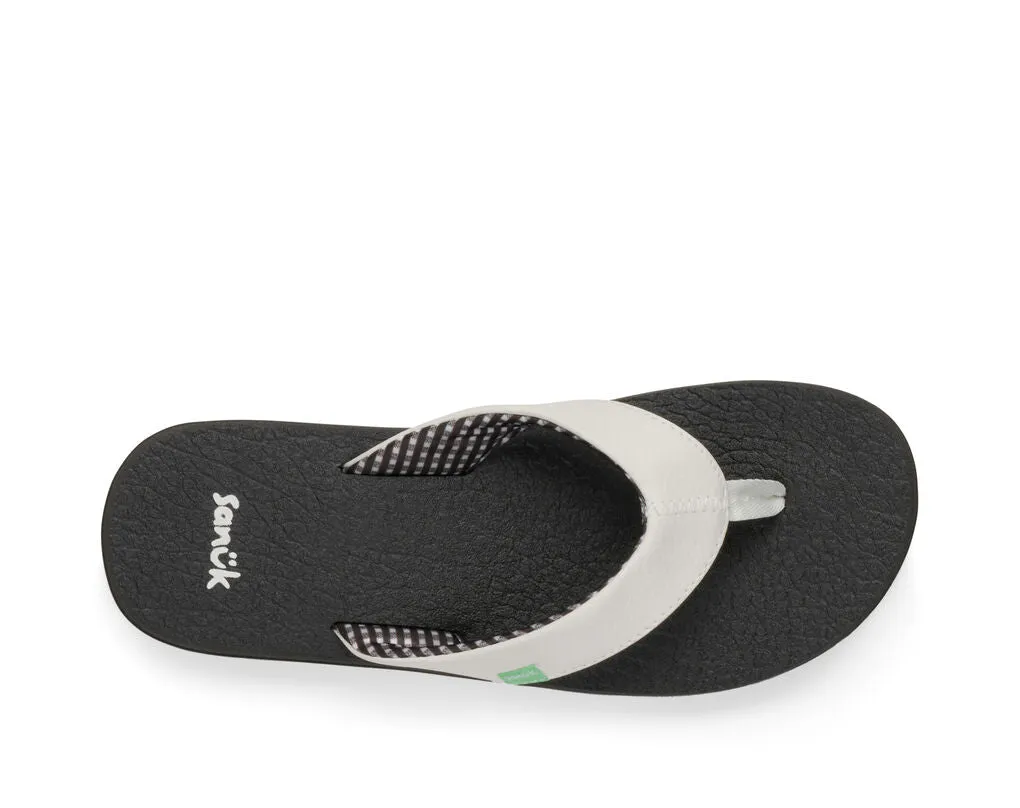 Sanuk Yoga Mat White Slip On Lightweight Cushioned Sandals