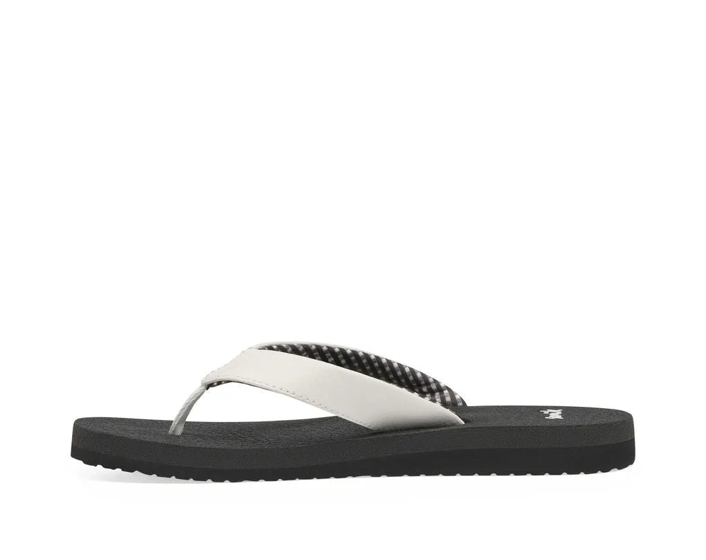 Sanuk Yoga Mat White Slip On Lightweight Cushioned Sandals