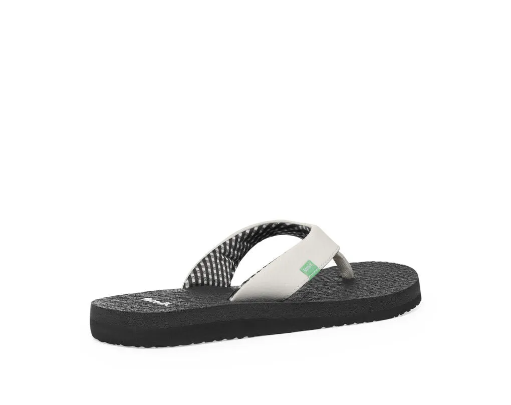 Sanuk Yoga Mat White Slip On Lightweight Cushioned Sandals