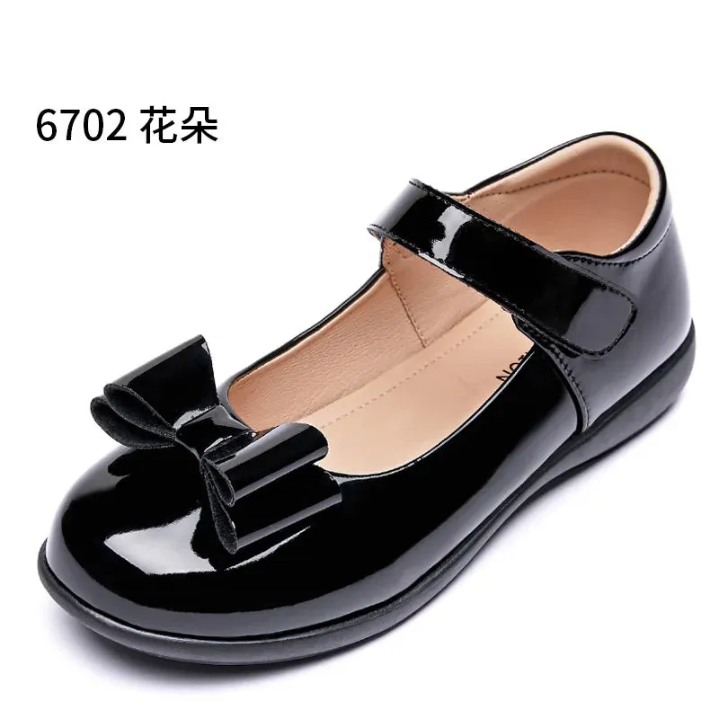 School Girls Leather Shoes | Dance Flats | School Performance Shoes