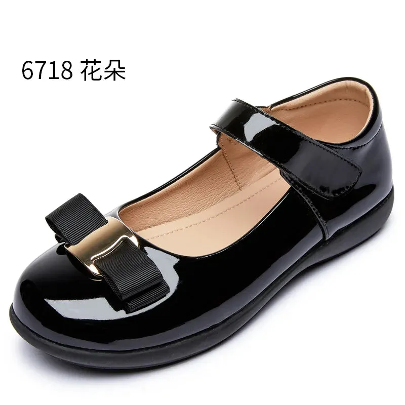 School Girls Leather Shoes | Dance Flats | School Performance Shoes