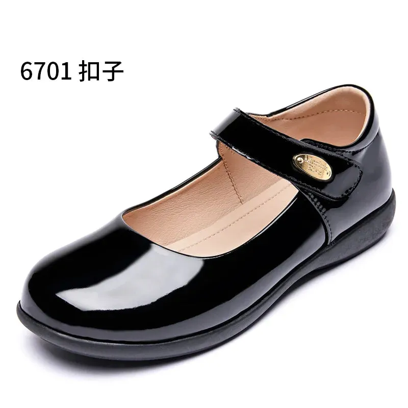 School Girls Leather Shoes | Dance Flats | School Performance Shoes