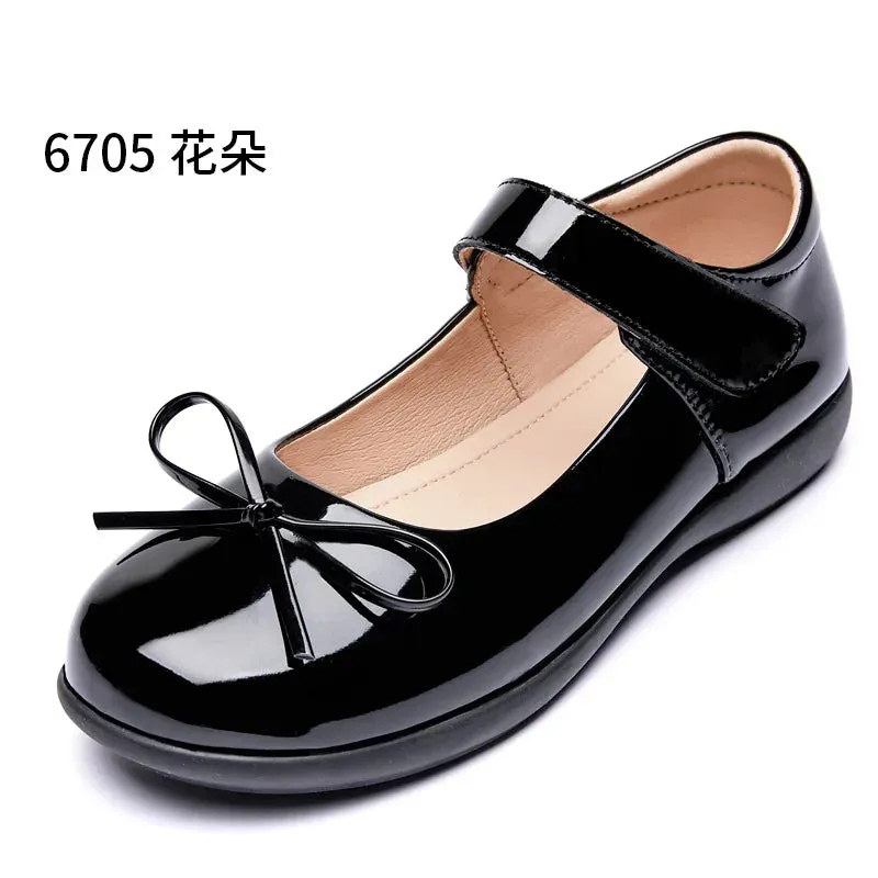 School Girls Leather Shoes | Dance Flats | School Performance Shoes