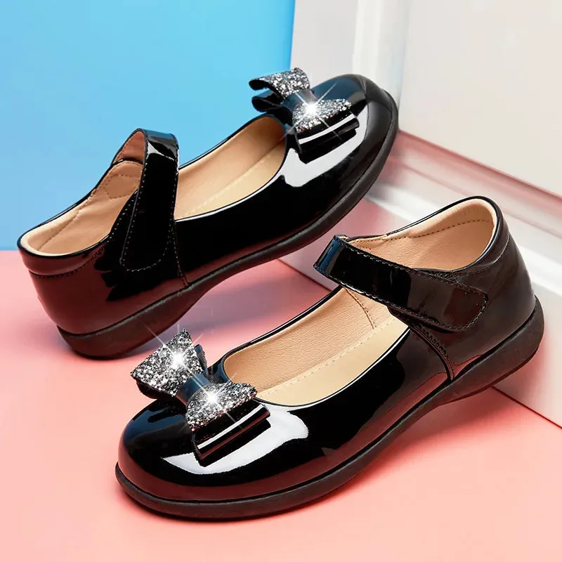 School Girls Leather Shoes | Dance Flats | School Performance Shoes