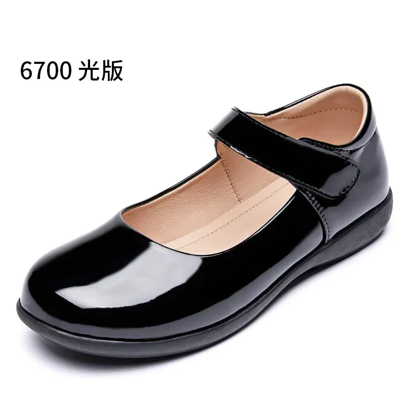 School Girls Leather Shoes | Dance Flats | School Performance Shoes
