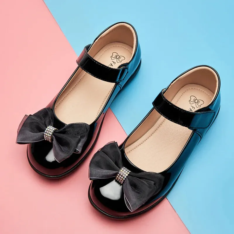 School Girls Leather Shoes | Dance Flats | School Performance Shoes