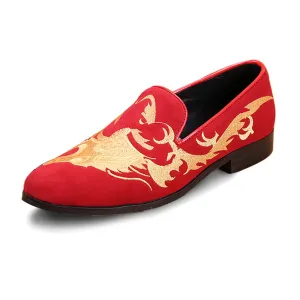 Slip on Round Toe Men Oxfords with Decoration