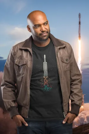 Space Rocket Printed T-shirt for men