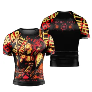 Spartan "Molon Labe" Men's Short Sleeve Rash Guard