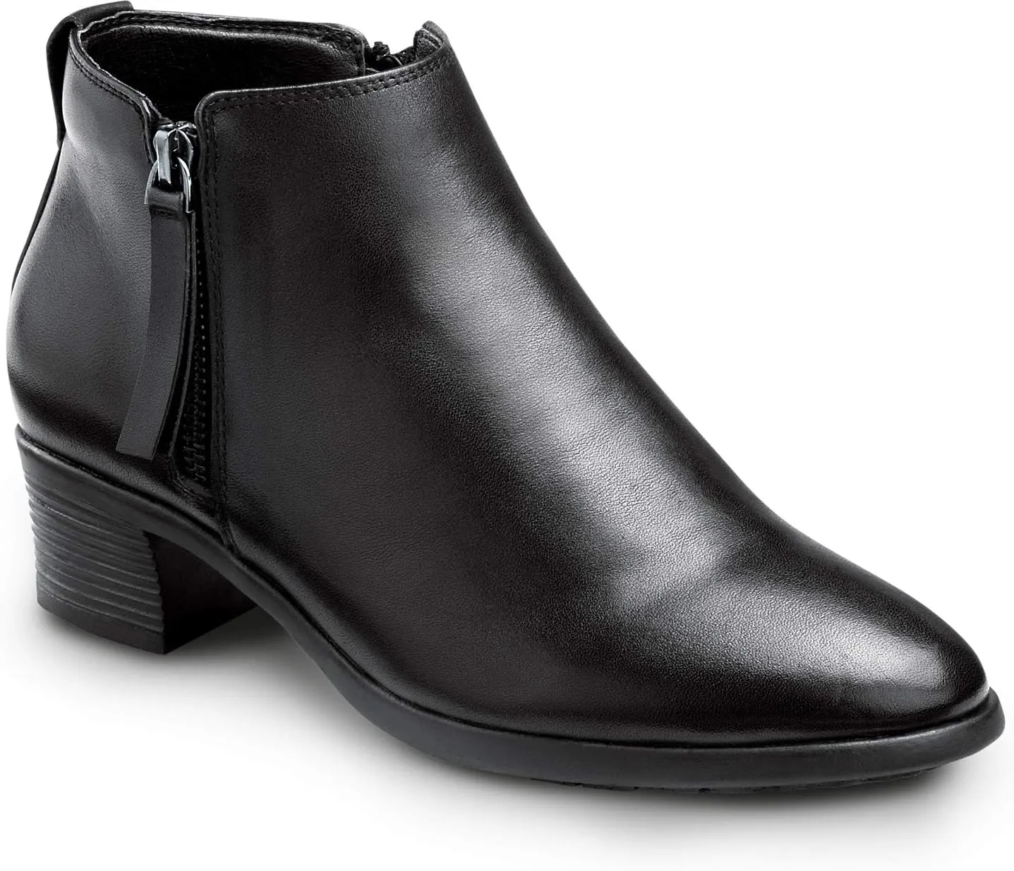 SR Max Reno, Women's, Black, Demi Boot Style Soft Toe Slip Resistant Work Shoe