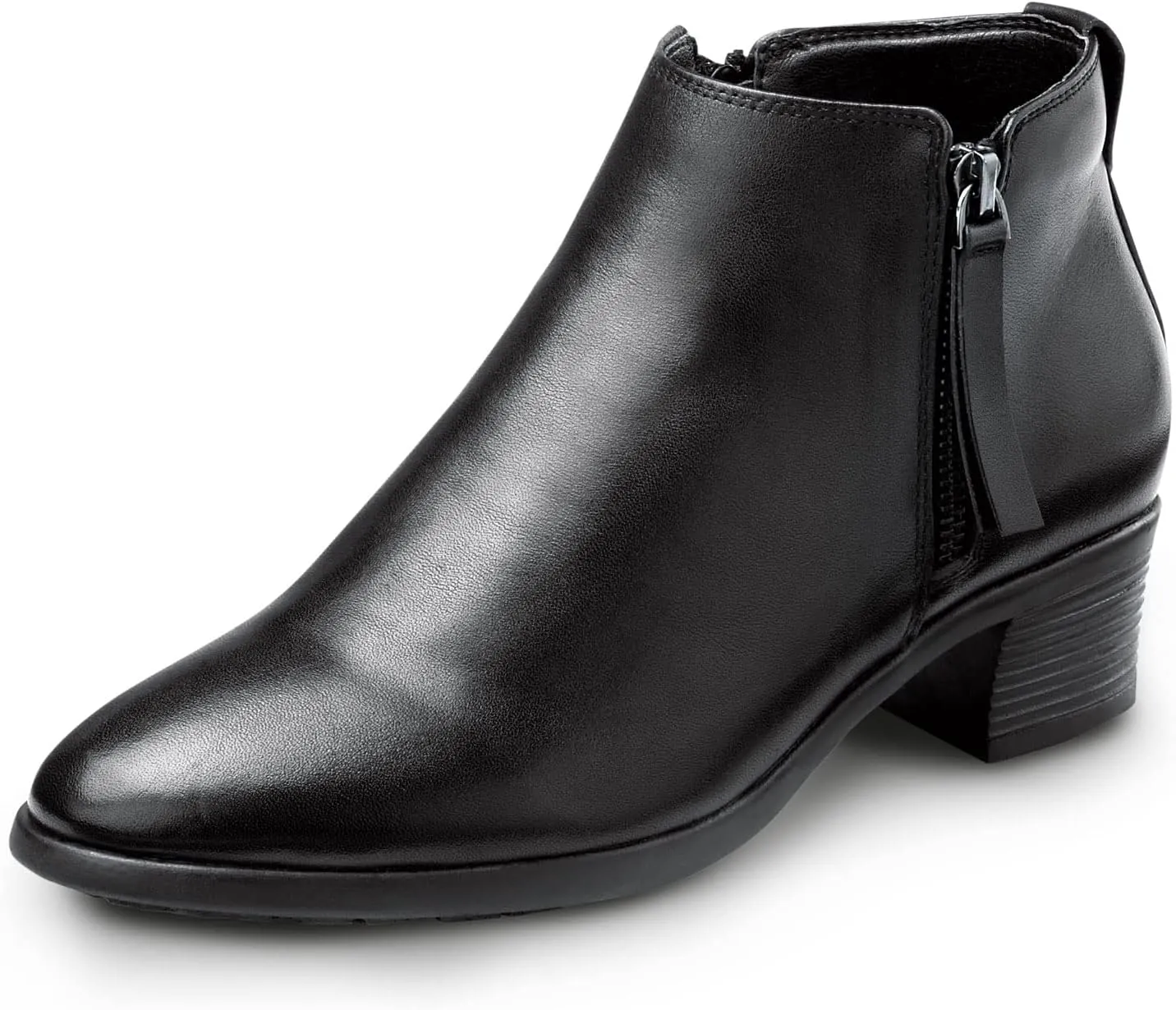 SR Max Reno, Women's, Black, Demi Boot Style Soft Toe Slip Resistant Work Shoe