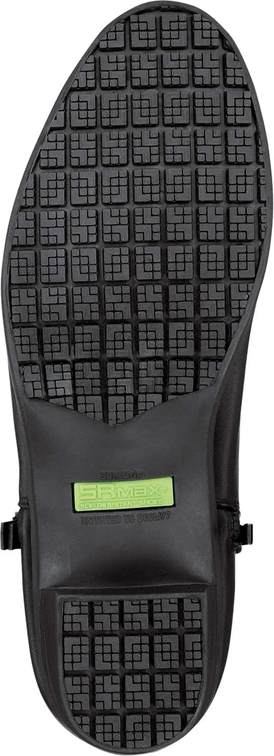 SR Max Reno, Women's, Black, Demi Boot Style Soft Toe Slip Resistant Work Shoe