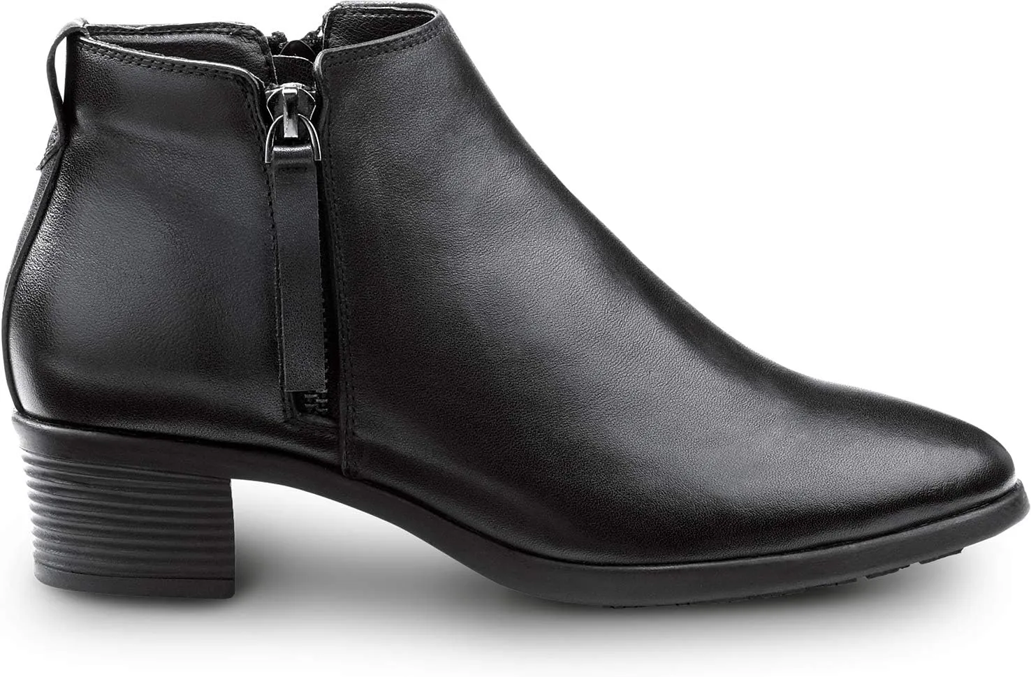 SR Max Reno, Women's, Black, Demi Boot Style Soft Toe Slip Resistant Work Shoe