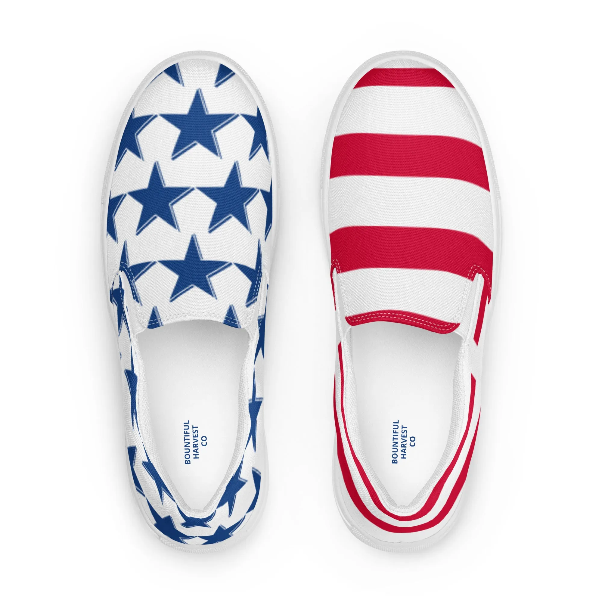 STARS AND STRIPES Women’s slip-on canvas shoes