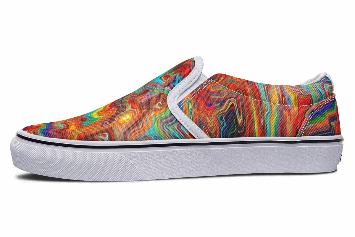 Swirling Vision Slip on Shoes
