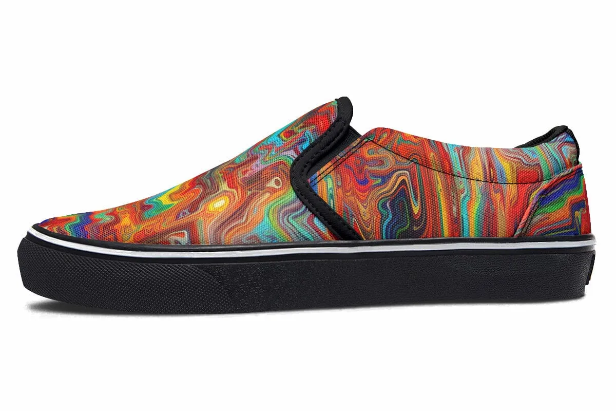 Swirling Vision Slip on Shoes