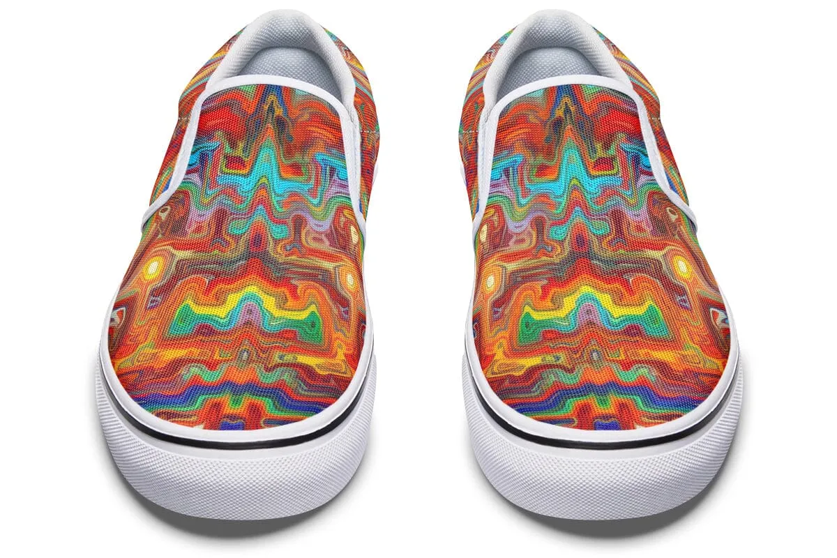 Swirling Vision Slip on Shoes