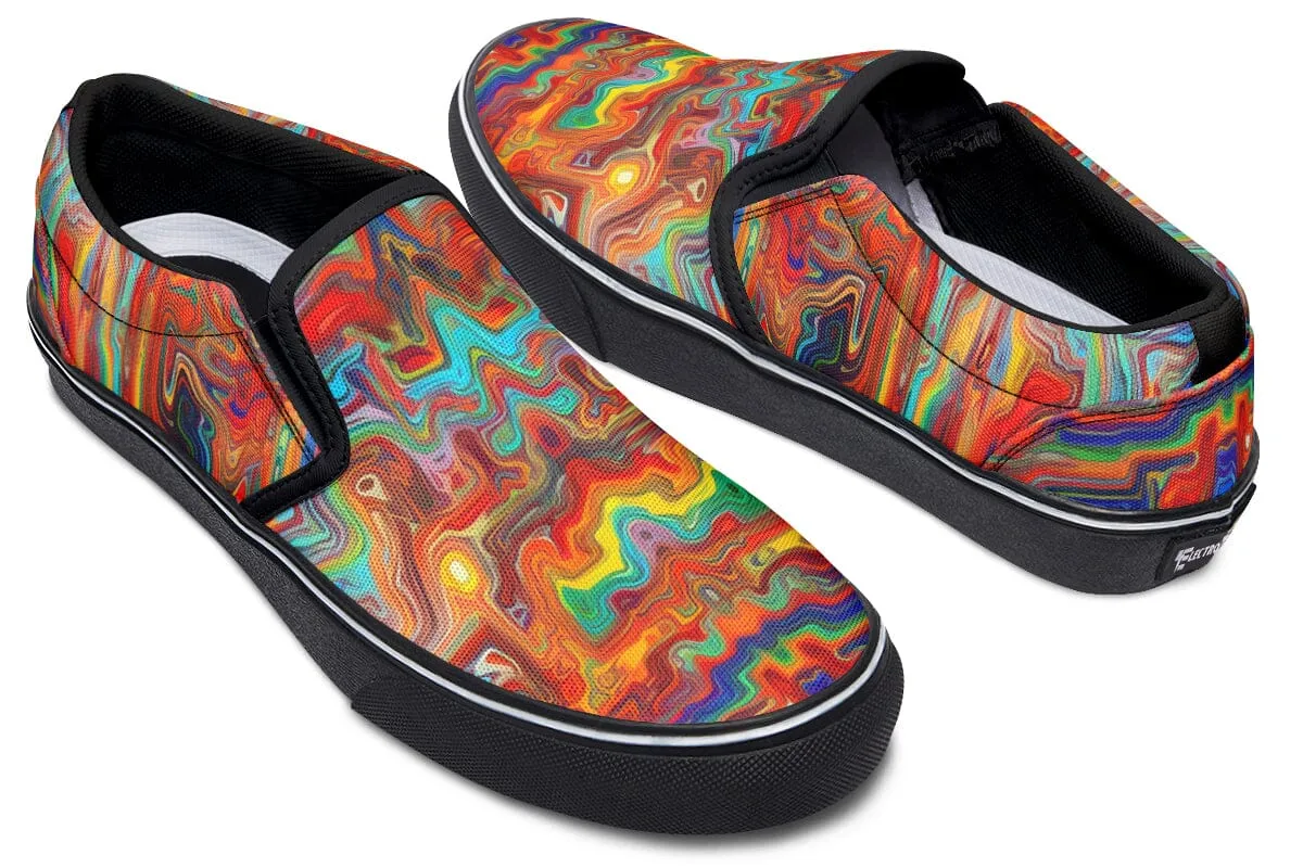 Swirling Vision Slip on Shoes