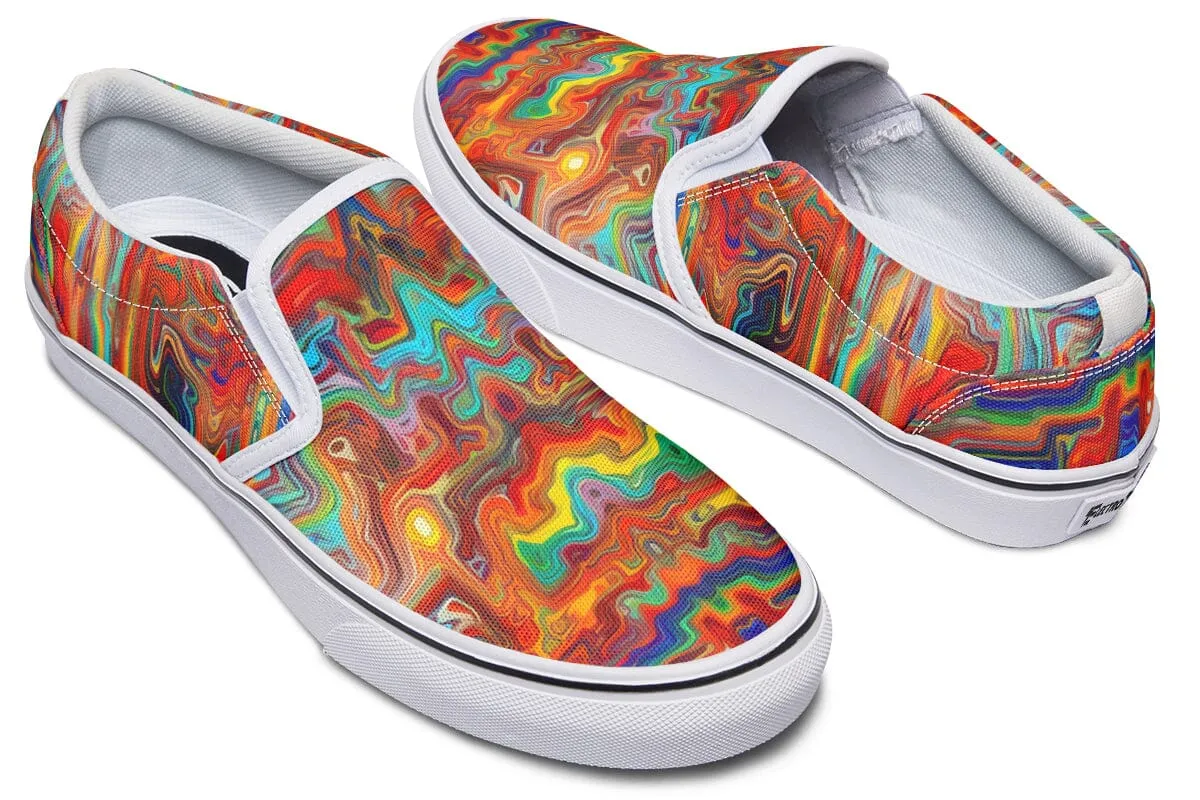 Swirling Vision Slip on Shoes