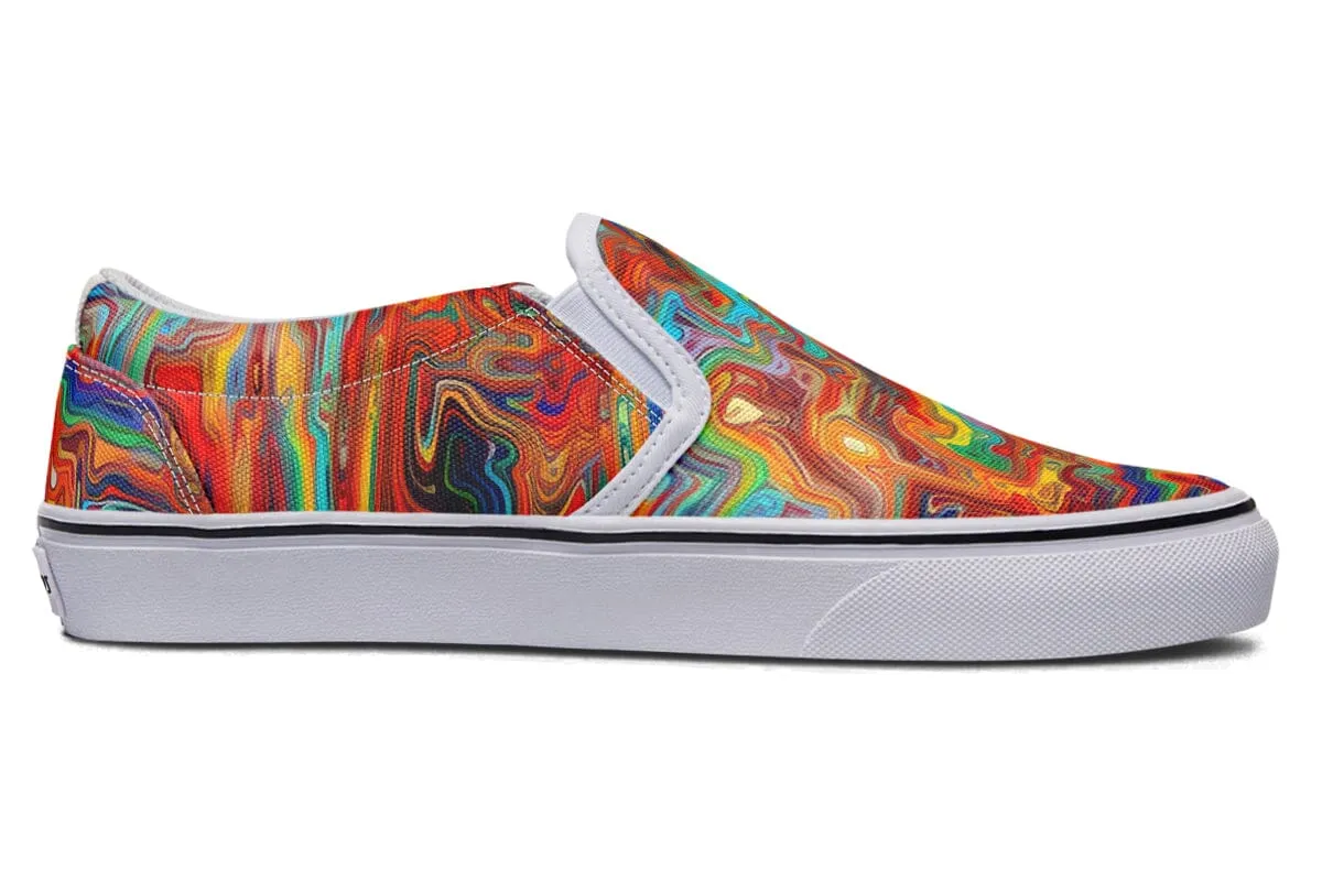Swirling Vision Slip on Shoes