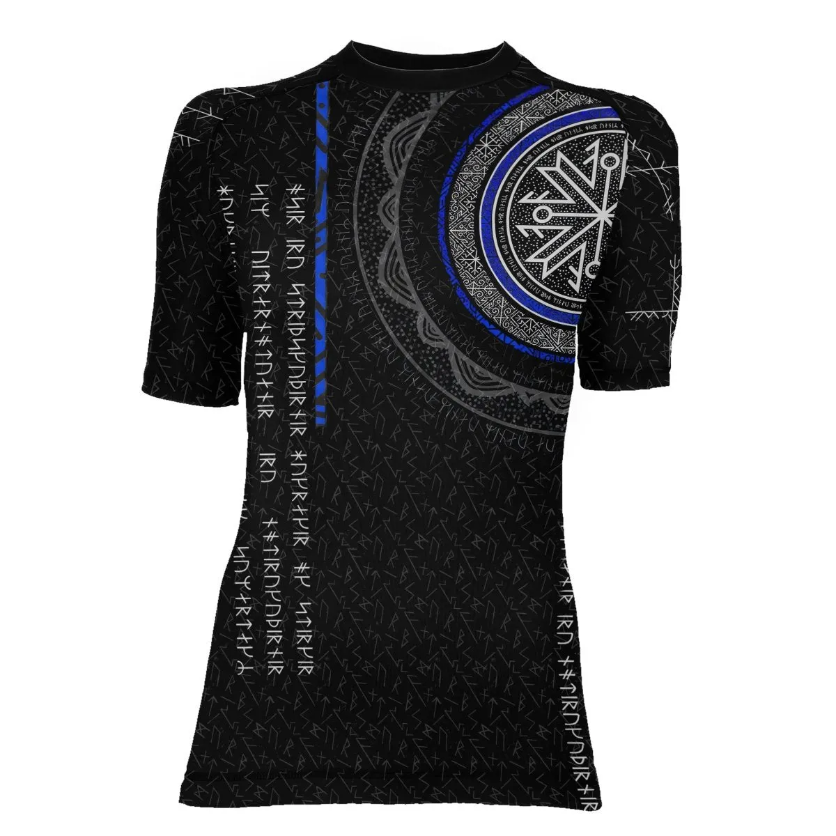 Viking Norse Rune Women's Short Sleeve Rash Guard