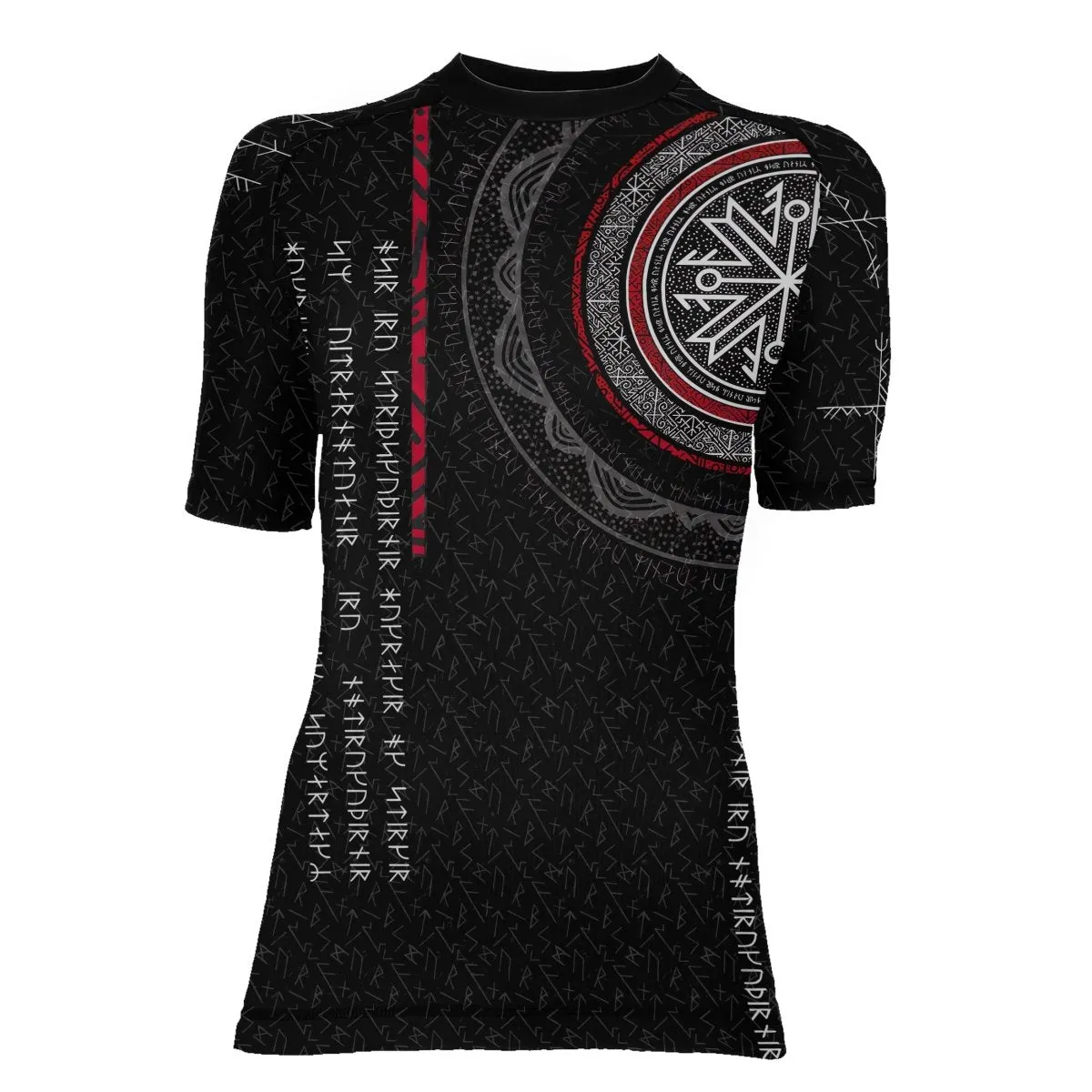 Viking Norse Rune Women's Short Sleeve Rash Guard