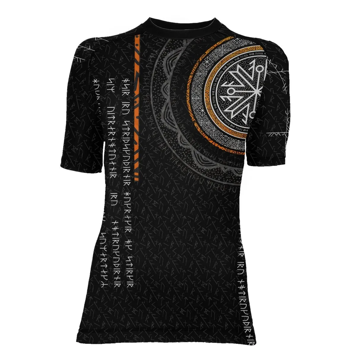 Viking Norse Rune Women's Short Sleeve Rash Guard