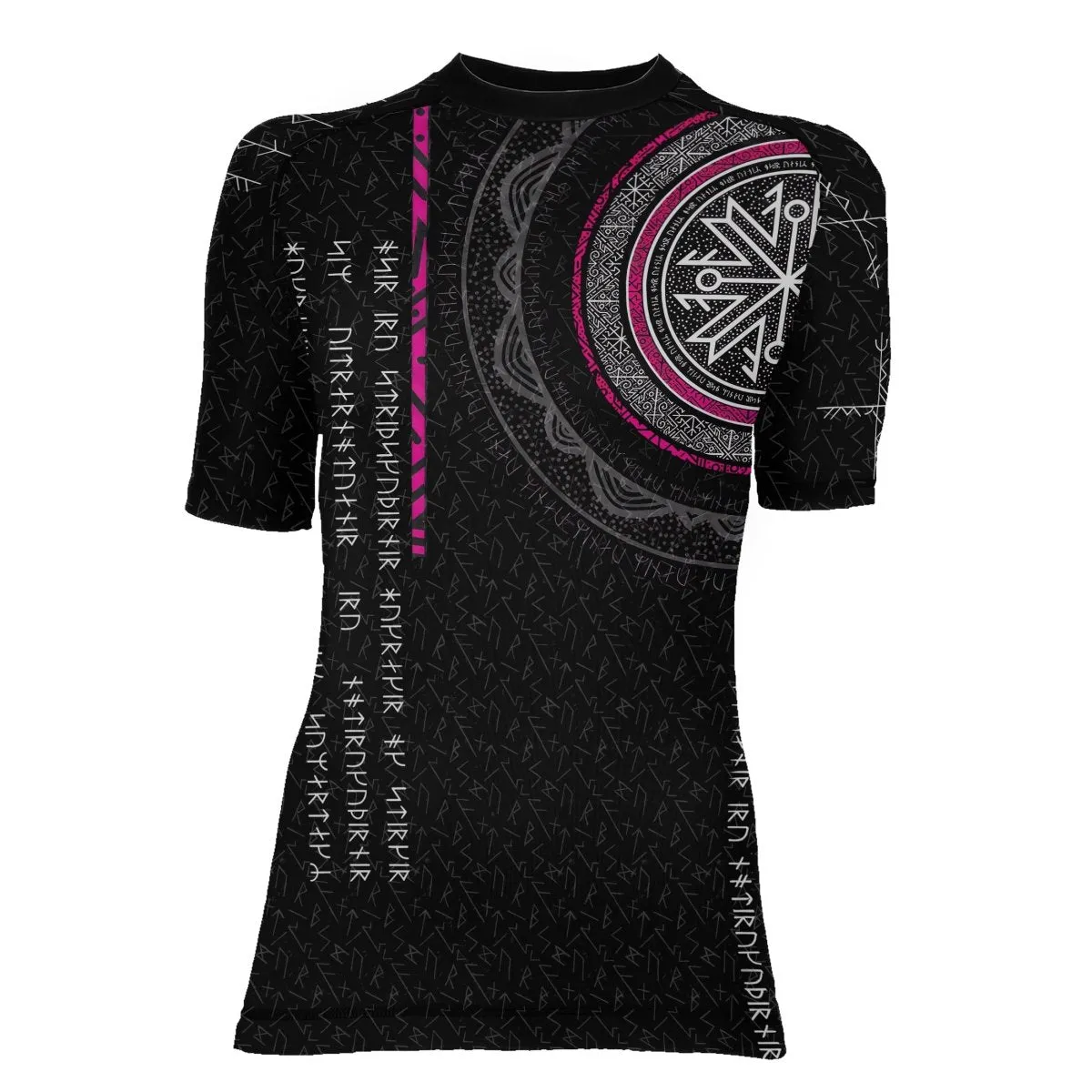 Viking Norse Rune Women's Short Sleeve Rash Guard