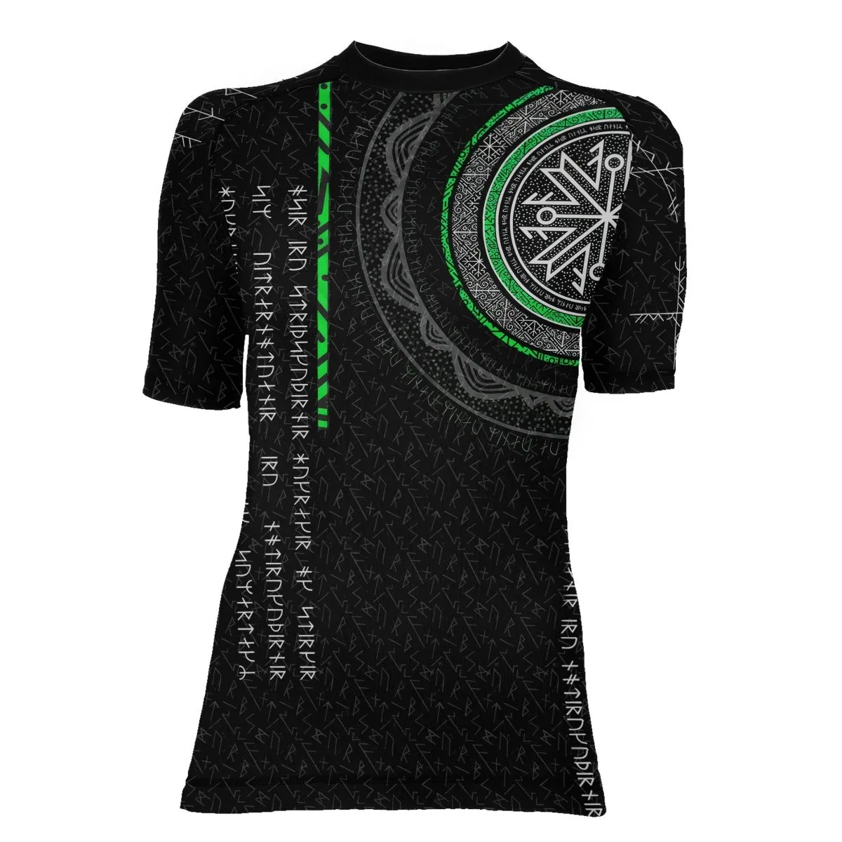 Viking Norse Rune Women's Short Sleeve Rash Guard